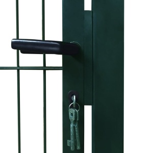 Poartă 2D pentru gard (simplă) 106 x 210 cm, verde - Img 5