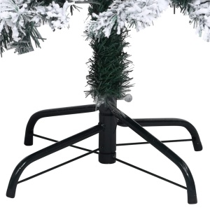 Pom de Crăciun artificial cu zăpadă, verde, 210 cm, PVC - Img 6