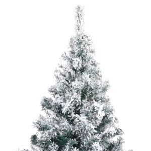 Pom de Crăciun artificial cu zăpadă, verde, 240 cm, PVC - Img 3