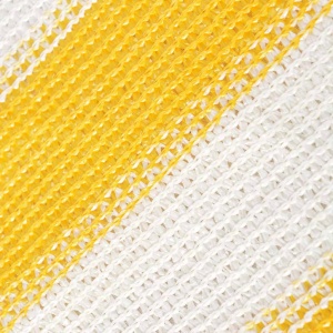 Prelată pentru balcon HDPE 75x600 cm galben și alb - Img 2