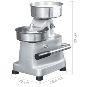 Presă de hamburger cu 500 foi de hârtie, 13 cm, aluminiu - Img 10
