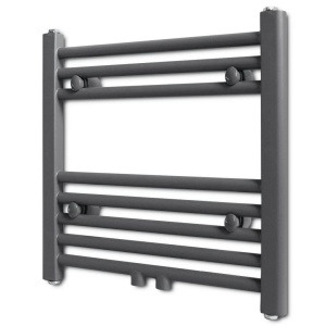 Radiator port-prosop incălzire centrală baie, drept, 480 x 480 mm, gri