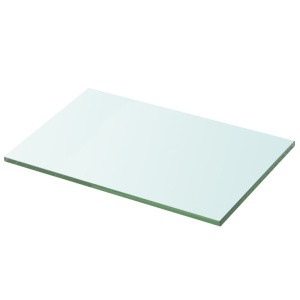 Rafturi, 2 buc., 30 x 15 cm, panouri sticlă transparentă - Img 2