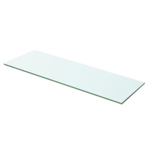 Rafturi, 2 buc., 60 x 15 cm, panouri sticlă transparentă - Img 2