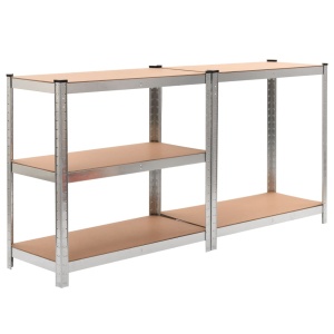 Rafturi de depozitare, 2 buc, 90 x 40 x 180 cm, MDF - Img 8