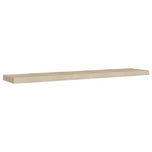 Rafturi perete suspendate, 4 buc., stejar, 120x23,5x3,8 cm, MDF - Img 4