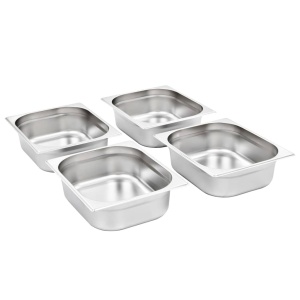Recipiente Gastronorm 4 buc. GN 1/2 100 mm oțel inoxidabil - Img 2