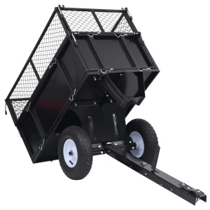 Remorcă basculantă tractor de tuns gazon, incărcătură 150 kg - Img 8