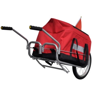 Remorcă cargo de bicicletă cu o roată și geantă de depozitare - Img 5