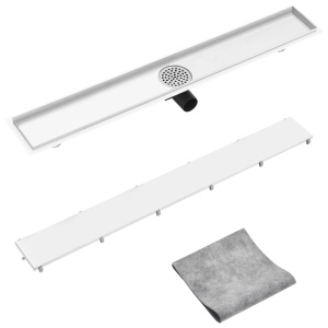 Rigolă de duș cu capac 2-in-1, 93 x 14 cm, oțel inoxidabil - Img 3