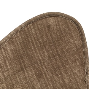 Scaun tip fluture, gri taupe, pânză - Img 6