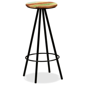 Scaune de bar, 4 buc., lemn masiv reciclat - Img 10