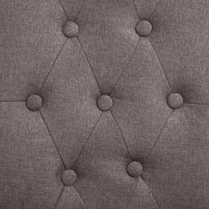Scaune de bucătărie, 2 buc., gri taupe, material textil - Img 2