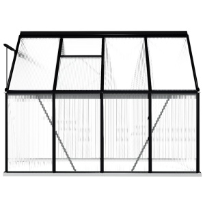 Seră cu cadru de bază, antracit, 4,75 m², aluminiu - Img 6