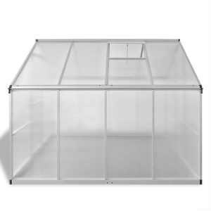 Seră din aluminiu ranforsat cu cadru la bază, 6,05 m² - Img 4