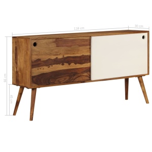 Servantă, 118 x 30 x 66 cm, lemn masiv de palisandru - Img 9