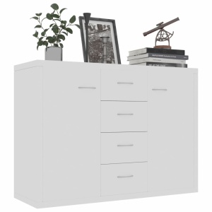 Servantă, alb, 88 x 30 x 65 cm, PAL - Img 3