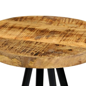 Set bar 5 piese, lemn masiv de mango, 120x60x107 cm - Img 9
