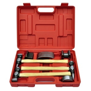 Set ciocane și nicovală de indreptat caroserie auto, 7 piese