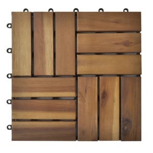 Set dale din lemn de acacia, 30 x 30 cm, 20 buc. - Img 6