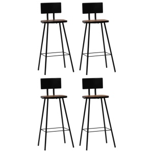 Set de bar, 5 piese, lemn masiv reciclat - Img 12