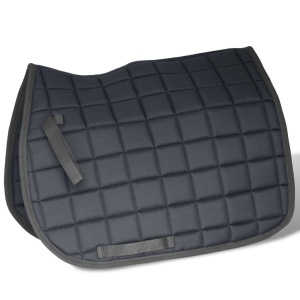 Set echitație 5-in-1 cu șa 40,5 cm din piele naturală, Negru - Img 6