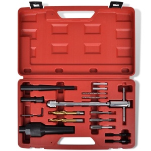 Set extractor bujii reparare filet 16 piese Audi Seat VW Mercedes Opel - Img 2