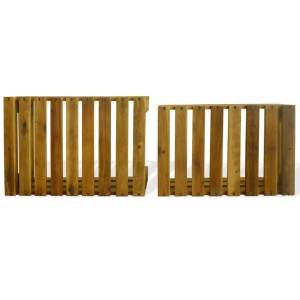 Set lăzi de mere 2 buc. Lemn masiv de salcâm - Img 8