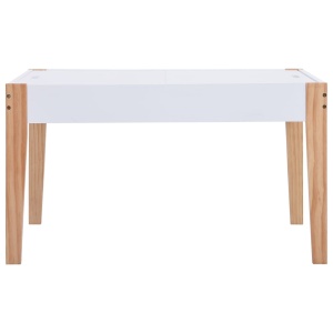 Set masă cu scaune pentru copii cu tablă, 3 piese, negru și alb - Img 6