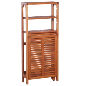Set mobilier bistro pliabil, 3 piese, lemn masiv de acacia - Img 7