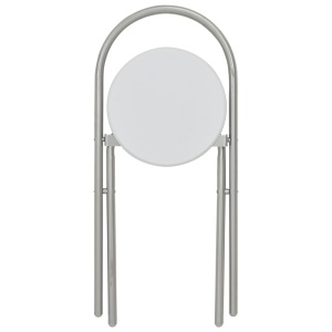 Set mobilier bucătărie cu depozitare, 3 piese, alb, MDF și oțel - Img 11