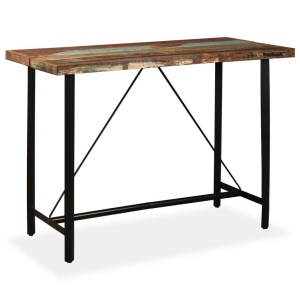 Set mobilier de bar, 7 piese, lemn masiv reciclat - Img 2
