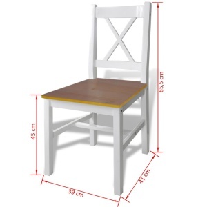 Set mobilier de bucătărie, 5 piese, maro și alb - Img 5
