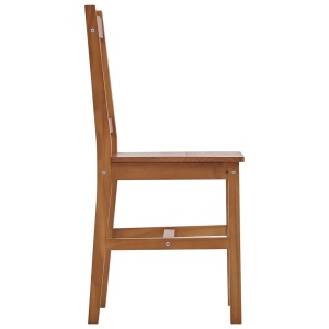 Set mobilier de bucătărie, 7 piese, maro miere, lemn de pin - Img 7