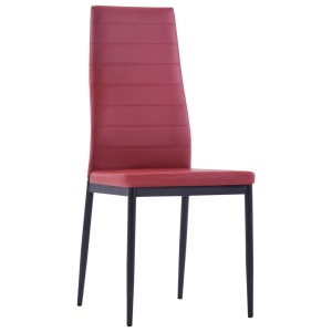 Set mobilier de bucătărie, 7 piese, roșu vin - Img 6