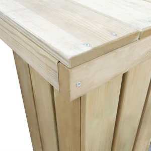 Set mobilier de exterior, 5 piese, lemn de pin tratat - Img 4
