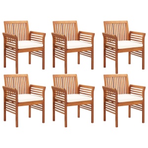 Set mobilier de exterior cu perne 7 piese lemn masiv de acacia - Img 4
