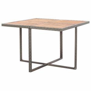 Set mobilier de exterior cu perne, 9 piese, antracit, poliratan - Img 6