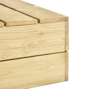 Set mobilier de grădină, 2 piese, lemn de pin tratat - Img 9