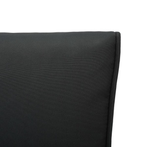 Set mobilier de grădină cu perne, 5 piese, gri, poliratan - Img 11