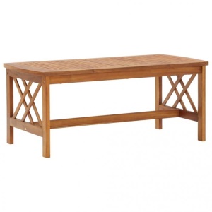 Set mobilier grădină cu perne, 4 piese, lemn masiv de acacia - Img 3