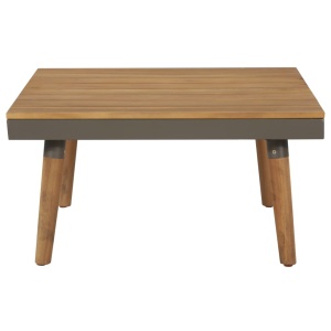 Set mobilier grădină cu perne, 4 piese, maro, lemn acacia - Img 5