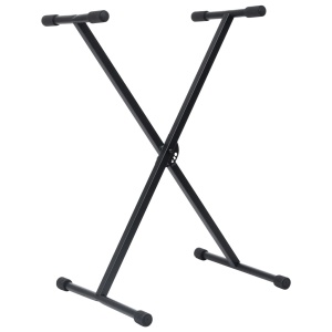 Set suport de claviatură și taburet, negru - Img 3