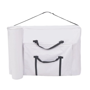 Set taburet și masă masaj pliabilă 3 zone, grosime 10 cm, alb - Img 6