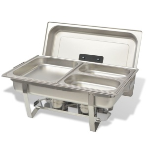 Set vase incălzire mâncare, 3 piese, oțel inoxidabil - Img 5