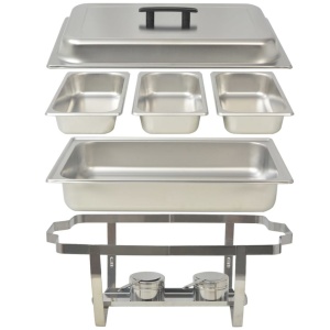 Set vase incălzire mâncare, 3 piese, oțel inoxidabil - Img 11
