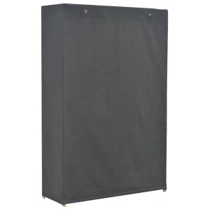 Șifonier cu 3 rafturi, gri, 110 x 40 x 170 cm, material textil - Img 3