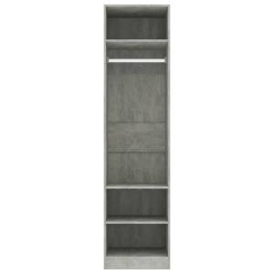 Șifonier, gri beton, 50 x 50 x 200 cm, PAL - Img 7