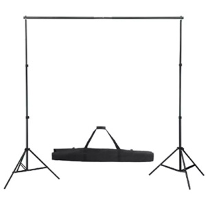 Sistem de suport fundal, 300 x 300 cm, negru - Img 4