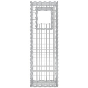 Stâlpi coș gabion/jardinieră, 2 buc., oțel, 50 x 50 x 160 cm - Img 7
